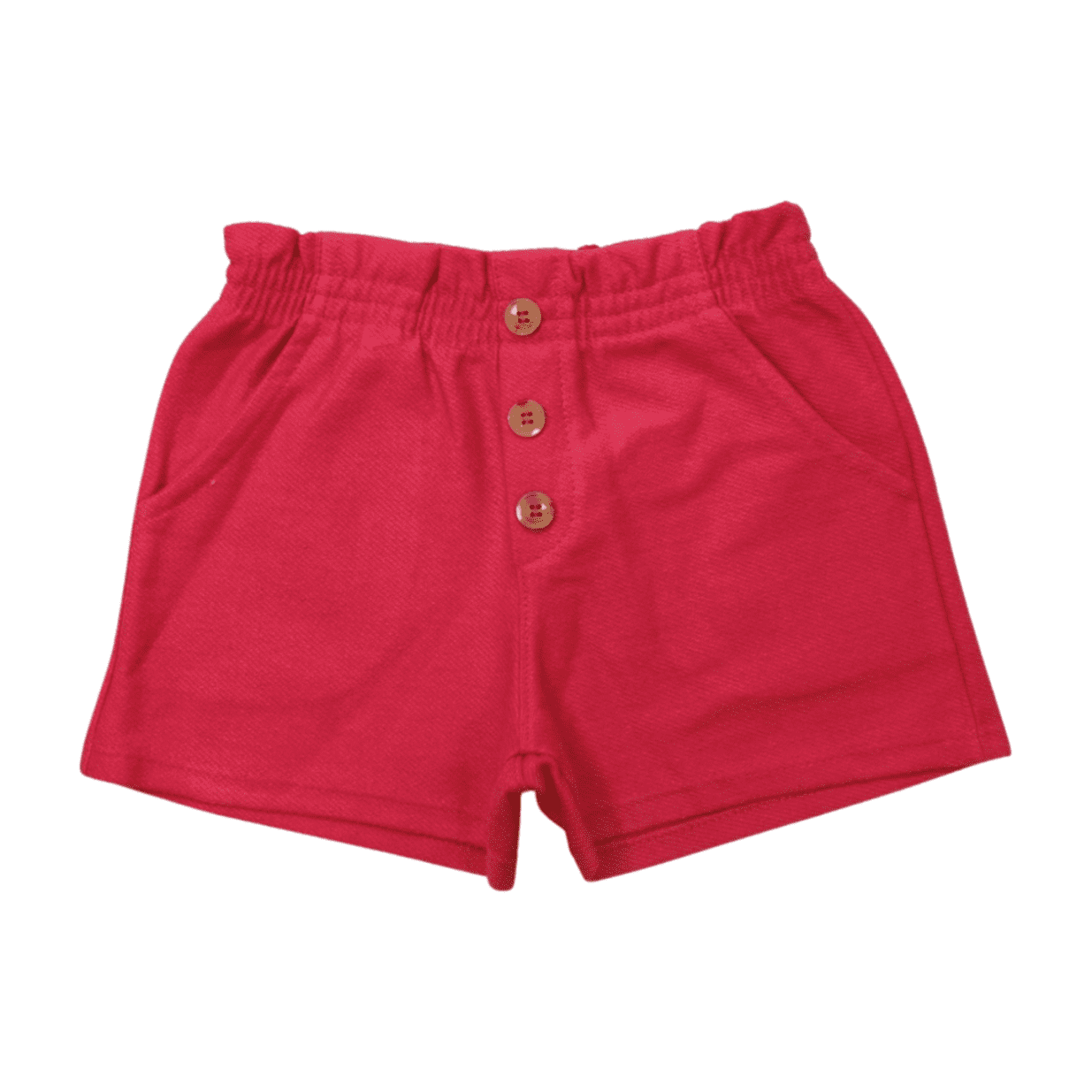Shorts Moletinho Sarjado com Botões 46024 - Kely Kety