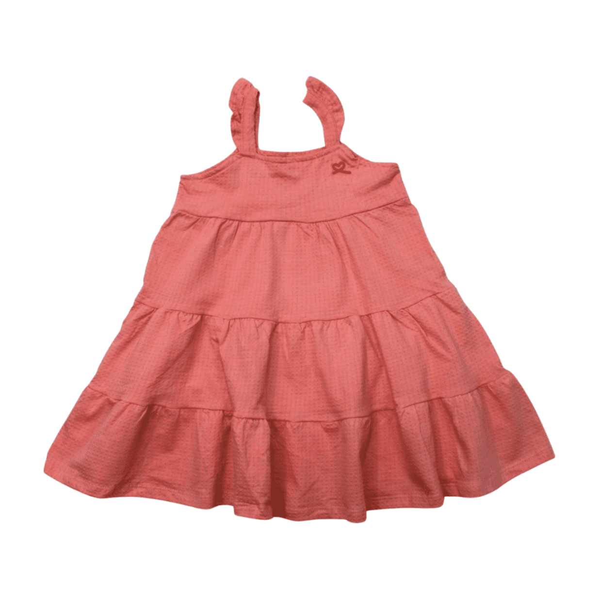 Vestido Alça Liso com Babados 46018 - Kely Kety