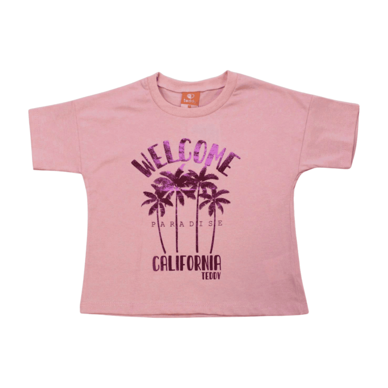 Blusa Manga Curta Estampa Welcome 17558 - Teddy