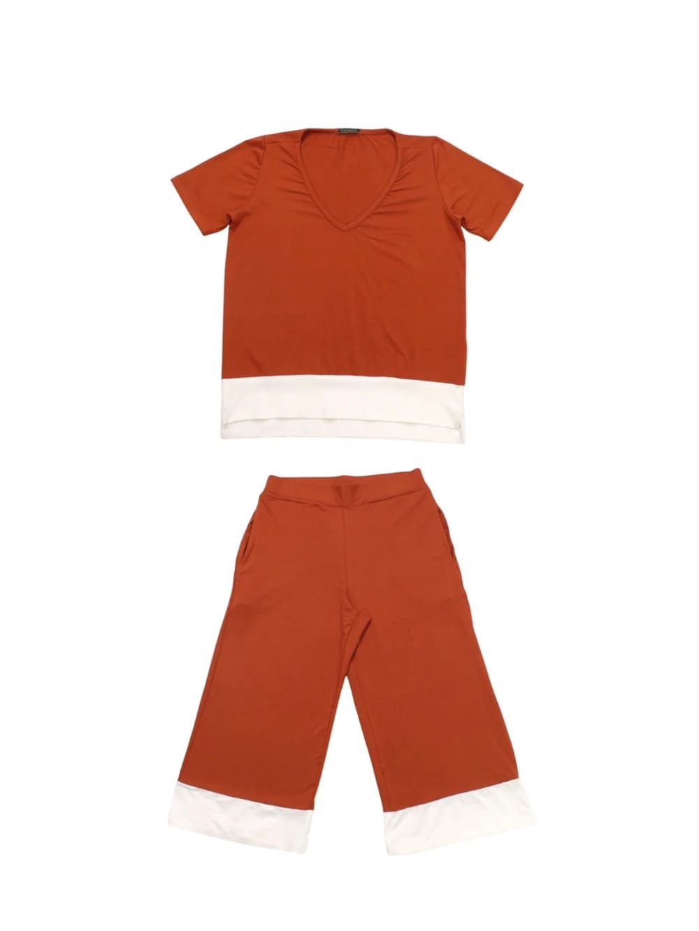 Conjunto Feminino Blusa e Calça Pantacourt CJ014 - Rose Fashion