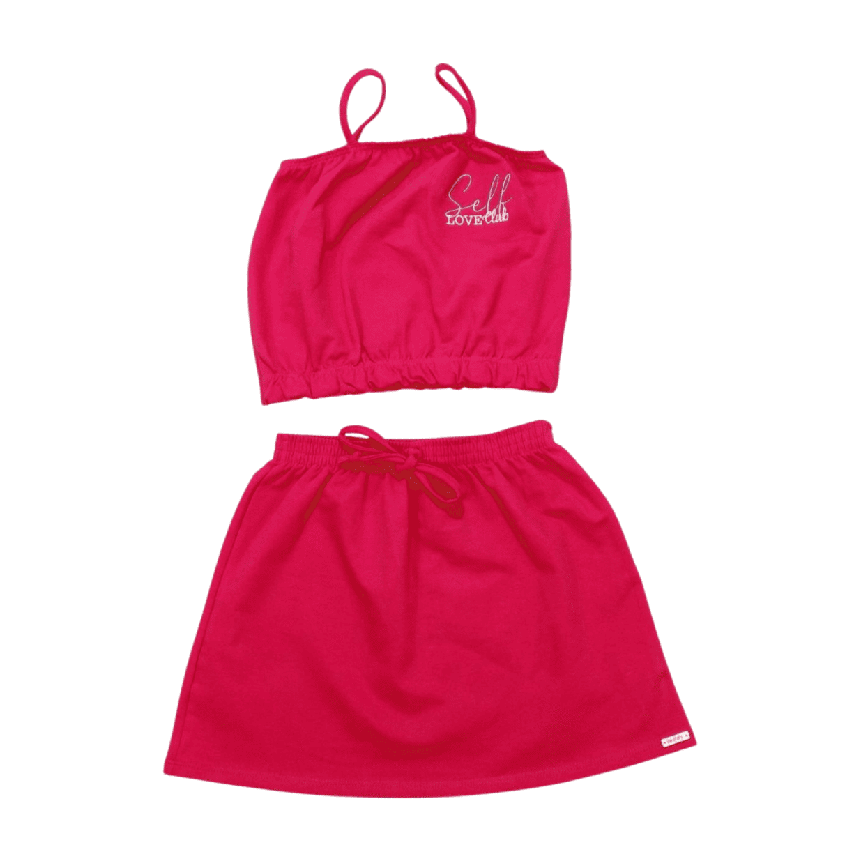 Conjunto Feminino Blusa e Saia com Cordão 17554 - Teddy