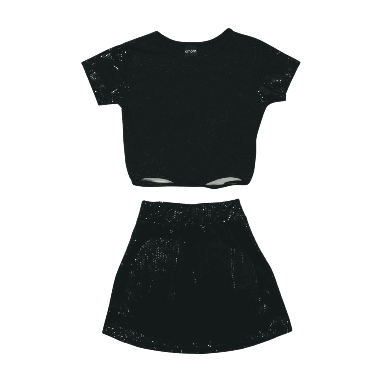 Conjunto Feminino Blusa e Saia Foil 5000076 - Amora