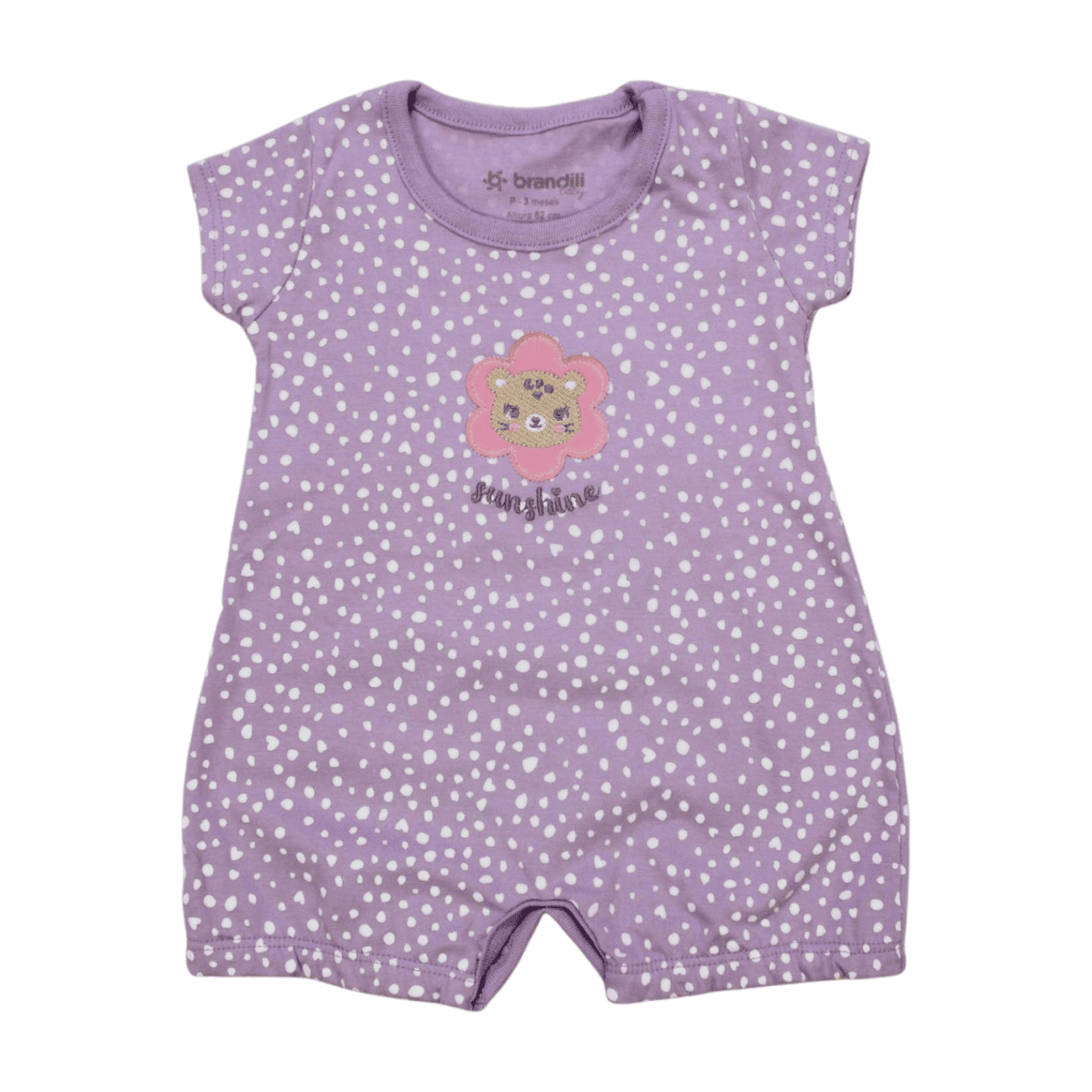 Macacão Curto Feminino com Bordado 26075 - Brandili