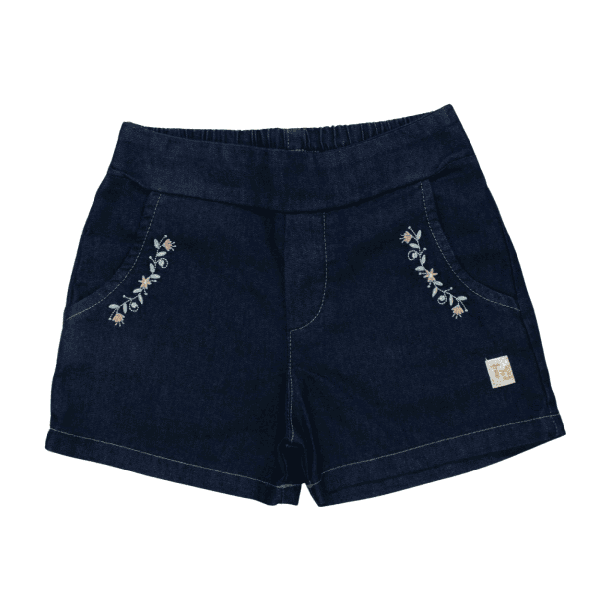 Shorts Jeans Bordado Flores 11555 - Tiny Joy