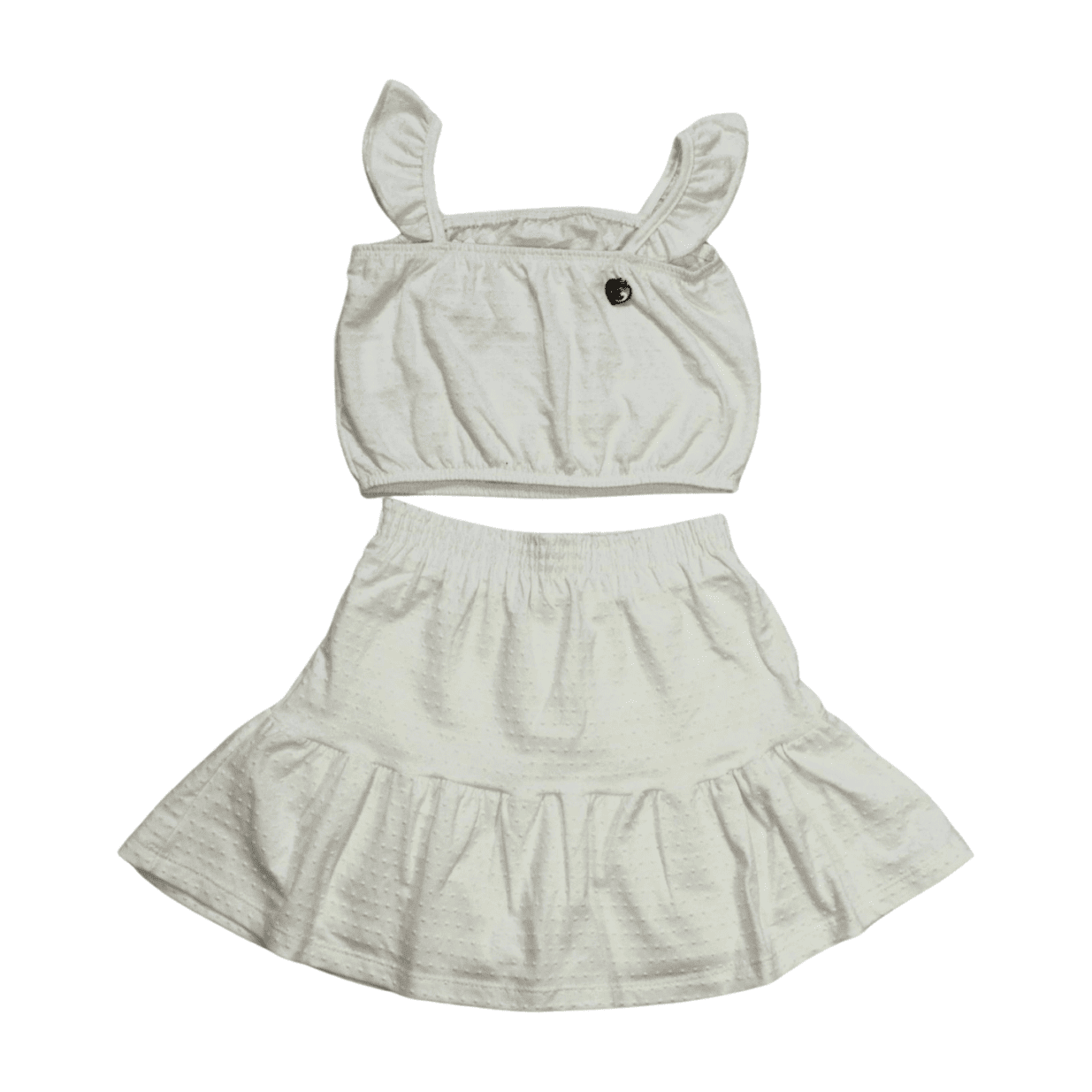 Conjunto Feminino Blusa e Saia Tecido com Bolinhas 57150 - Kamylus