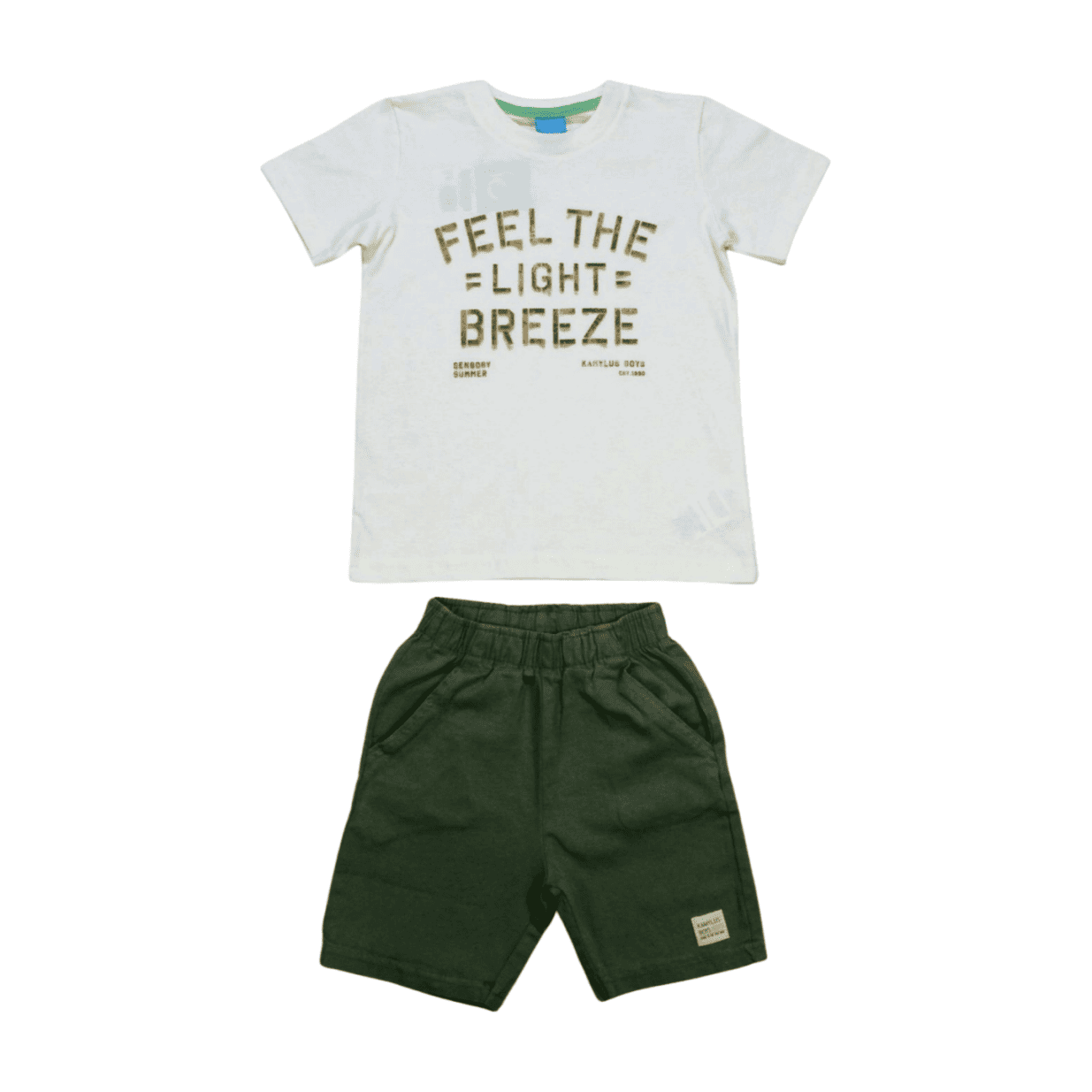 Conjunto Masculino Camiseta Estampa Breeze e Bermuda Sarja 47013 - Kamylus