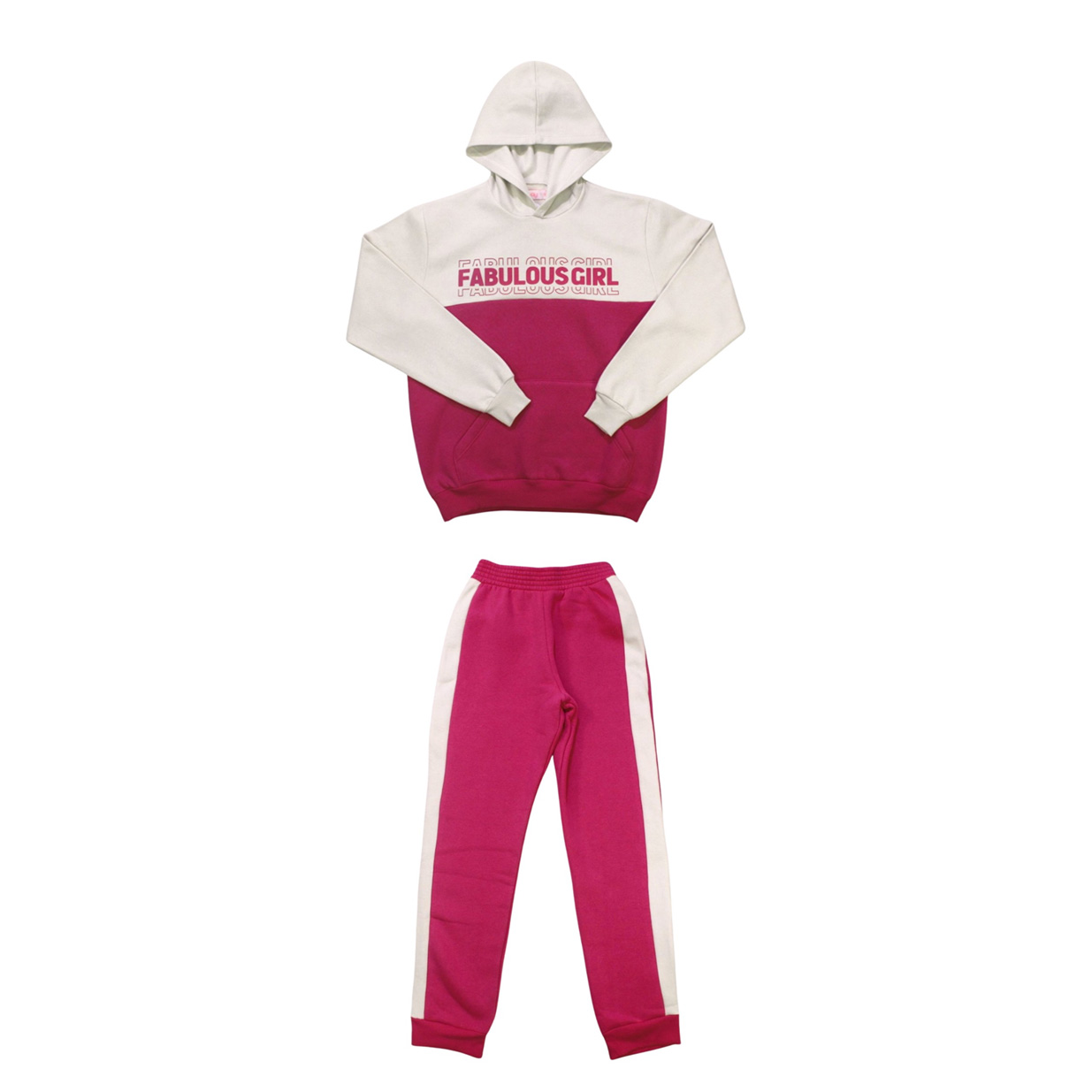 Conjunto em Moletom Feminino Capuz Fabulous 15270  - Dway