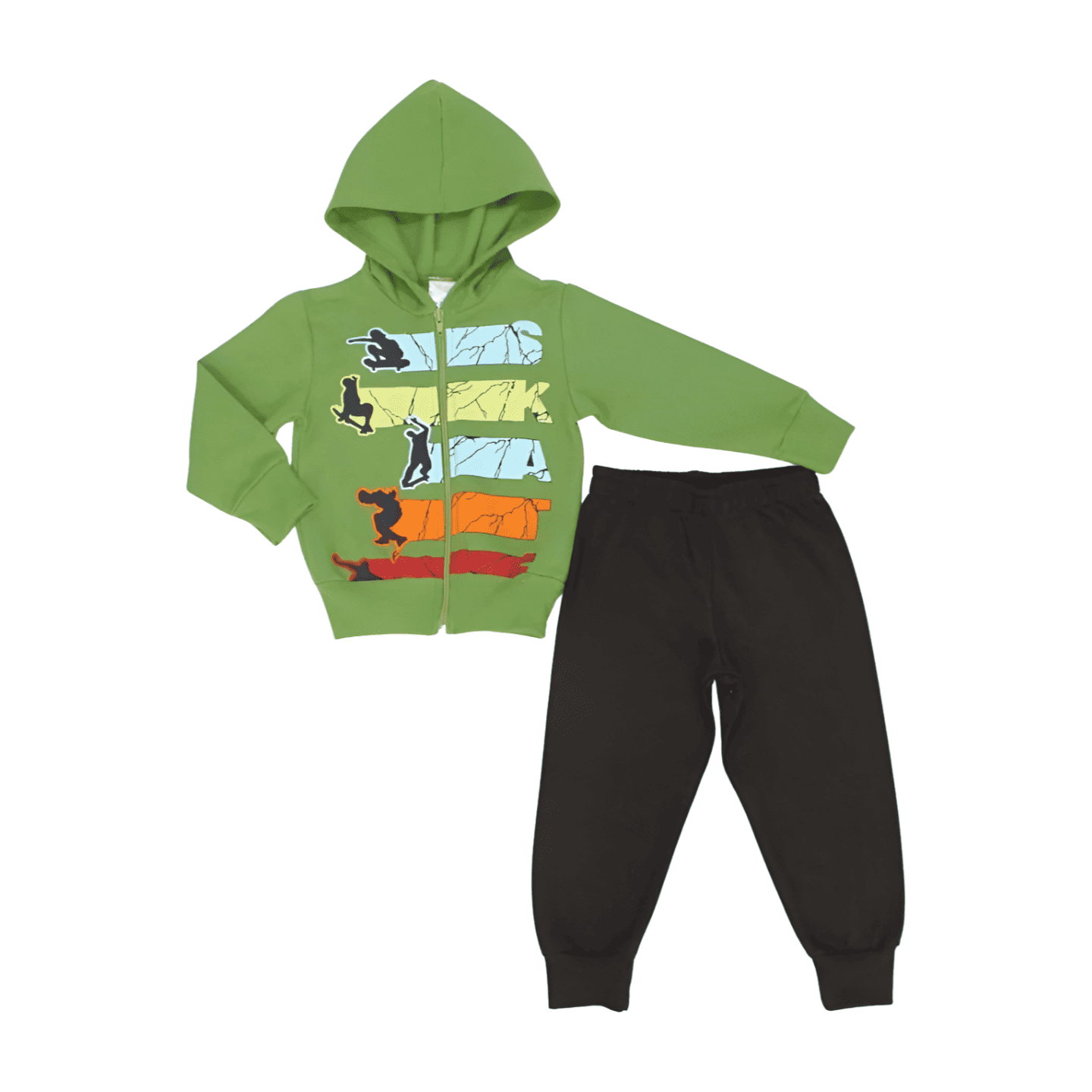 Conjunto Moletom Masculino Aberto Estampado Skate 2647 - Be Fun