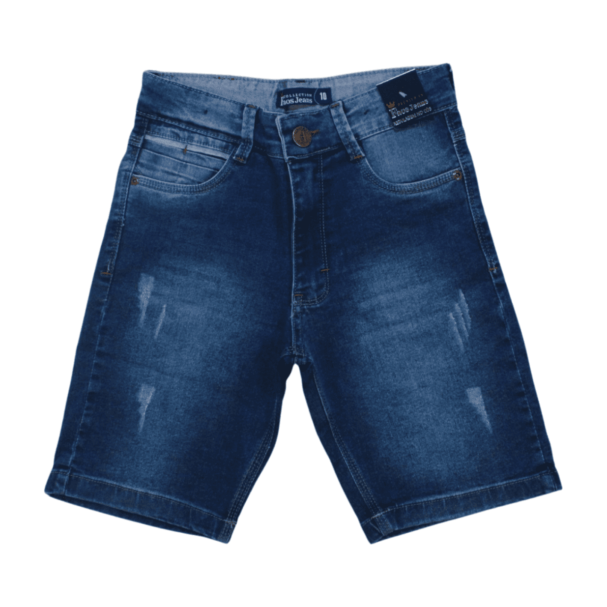 Bermuda Jeans Masculina com Regulagem no Cós 632 - Faos