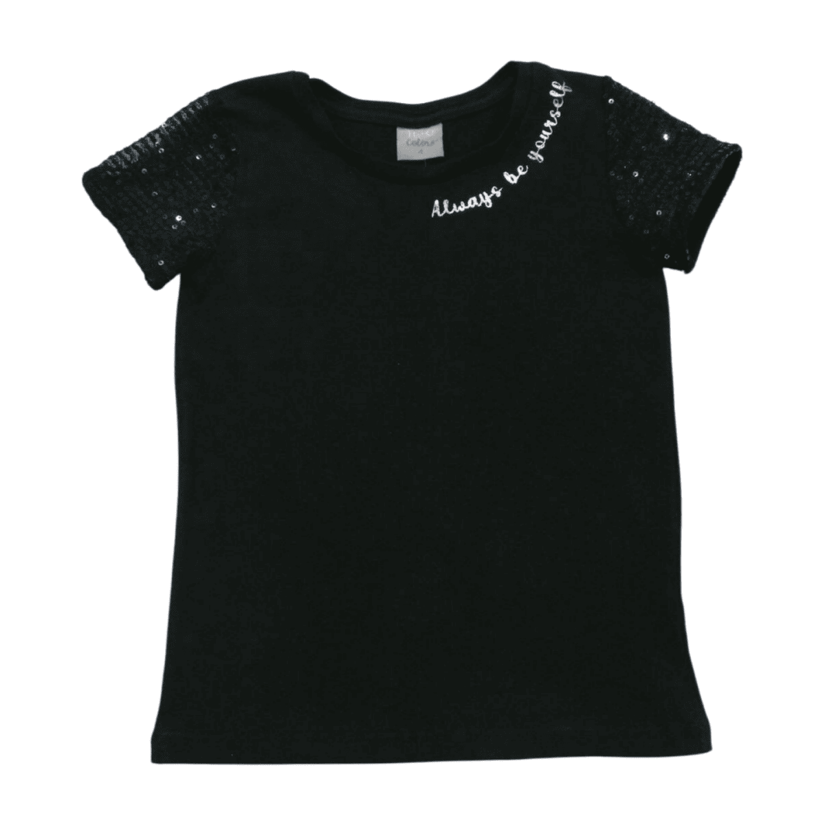 Blusa Manga Curta com Paetê 22300 - Two Colors