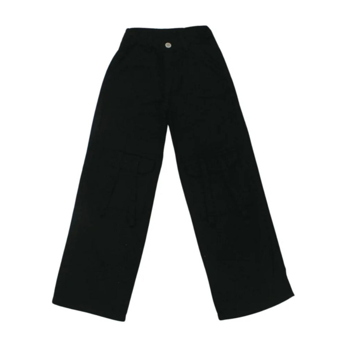 Calça Sarja Wide Legging com Tiras 3604 - Frommer
