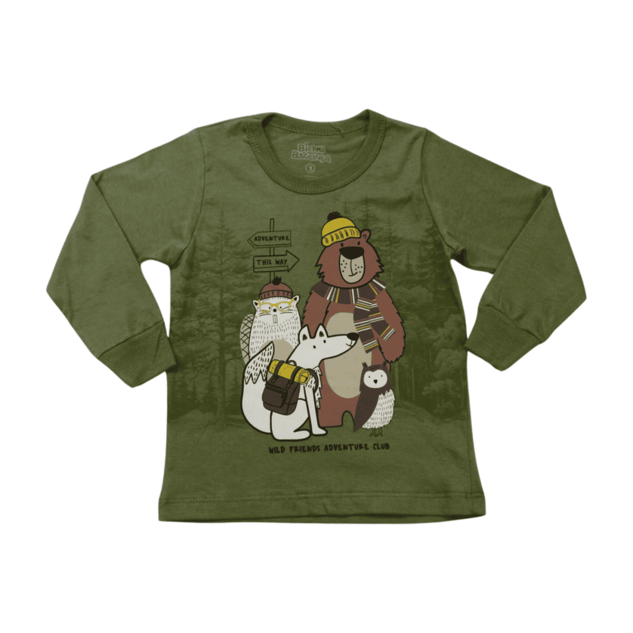 Camiseta Manga Longa Bichos 2340 - Bicho Bagunça