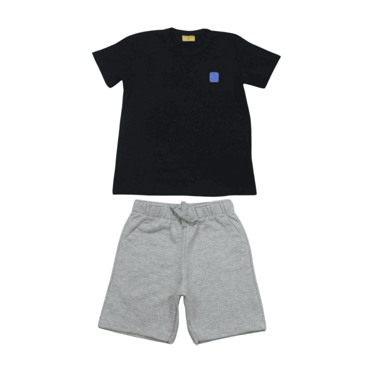 Conjunto Masculino Camiseta Estampa Skate e Bermuda Moletinho 22236 - Rollu