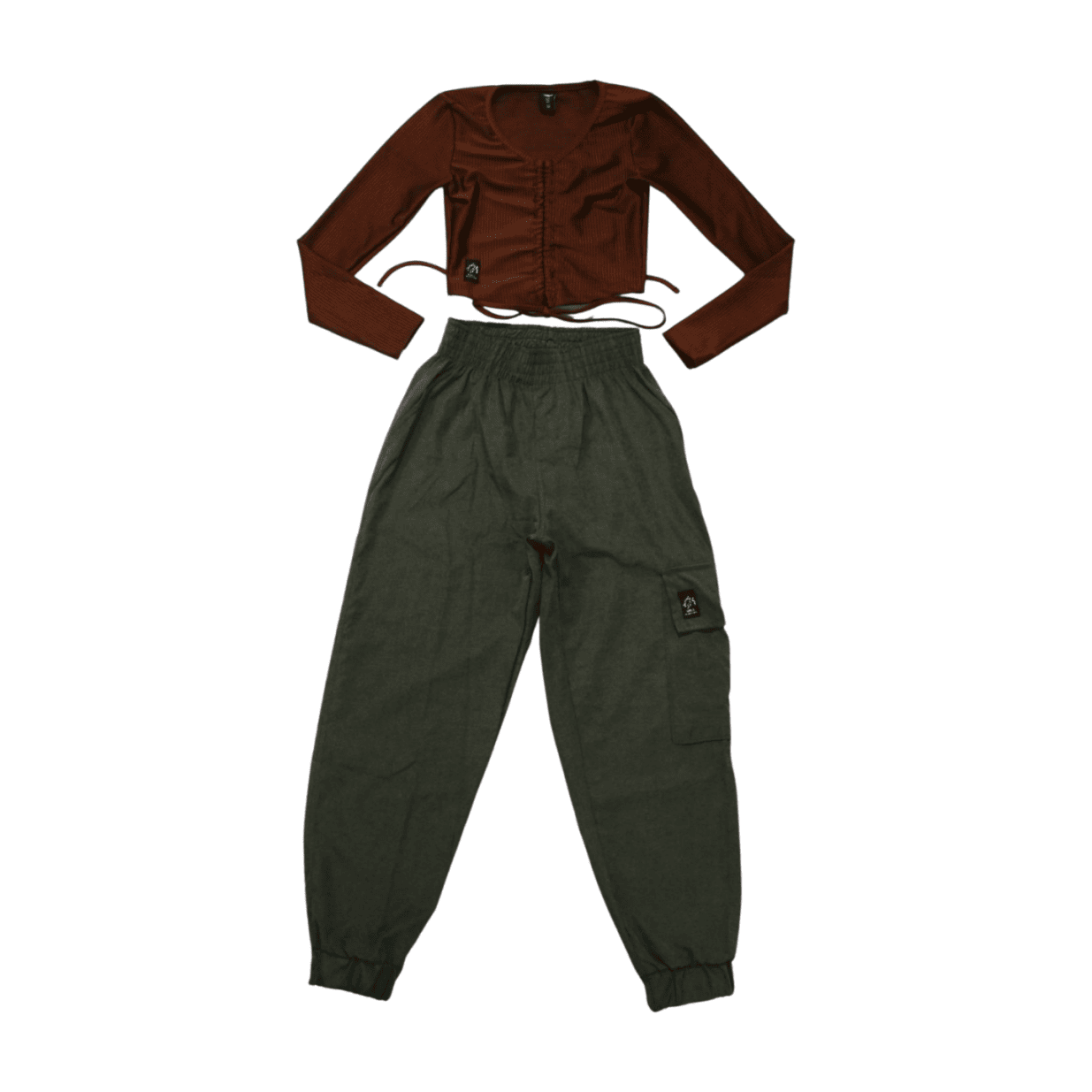 Conjunto Longo Blusa com Cordão e Calça - 2478 - itgirl