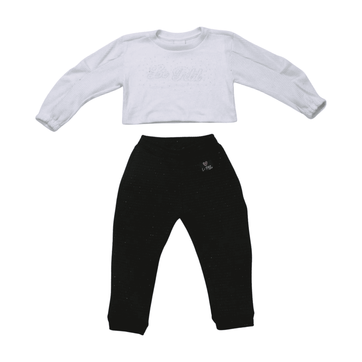 Conjunto Longo Blusa Strass Calça com Brilho - 1464 - Le Petit