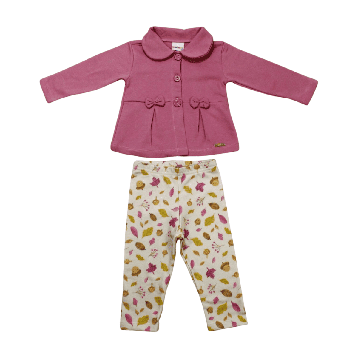 Conjunto Longo Feminino Casaco Moletom e Legging Estampada 11670 - Kaiani