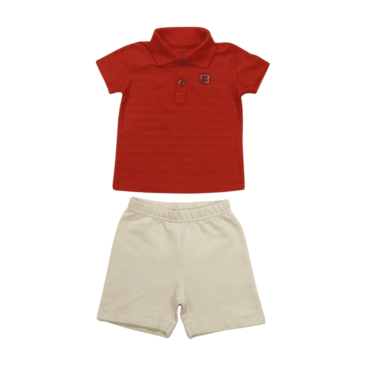 Conjunto Masculino Polo Listrada e Bermuda Moletinho 45497 - Rei Rex