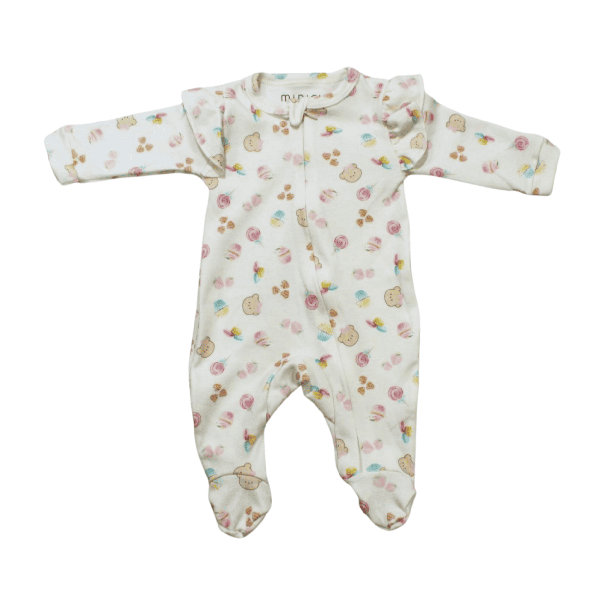 Macacão Longo Suedine Feminino Zíper Ursa Doces - 184 - Miniclo