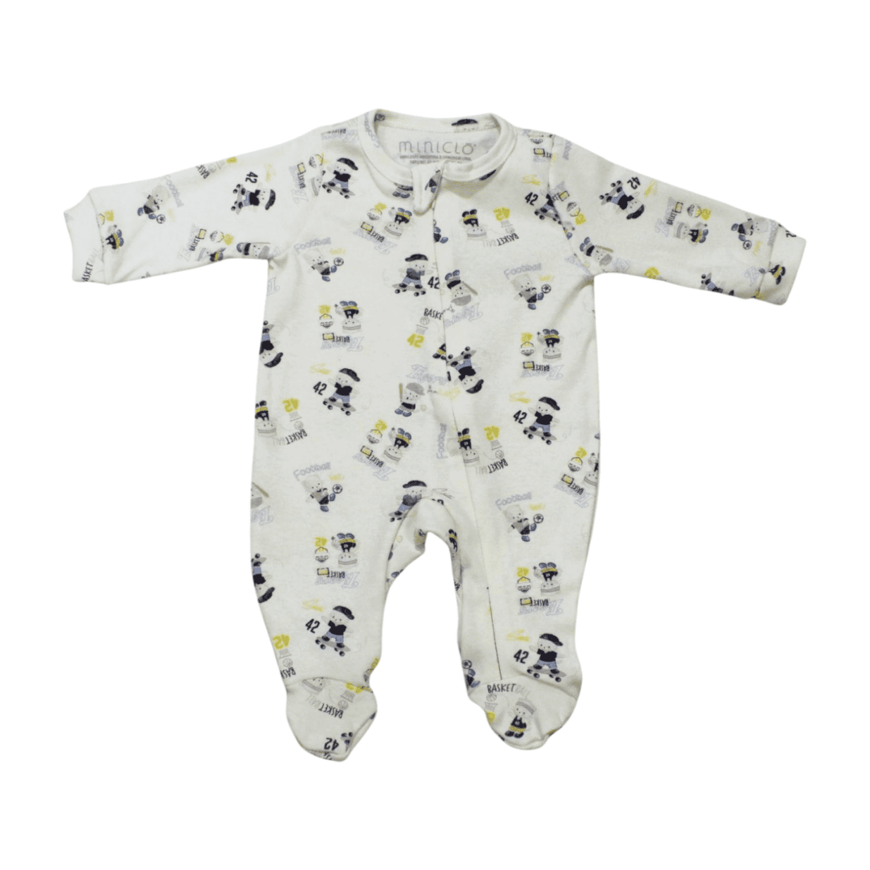 Macacão Longo Suedine Masculino Zíper Tigre - 175 - Miniclo
