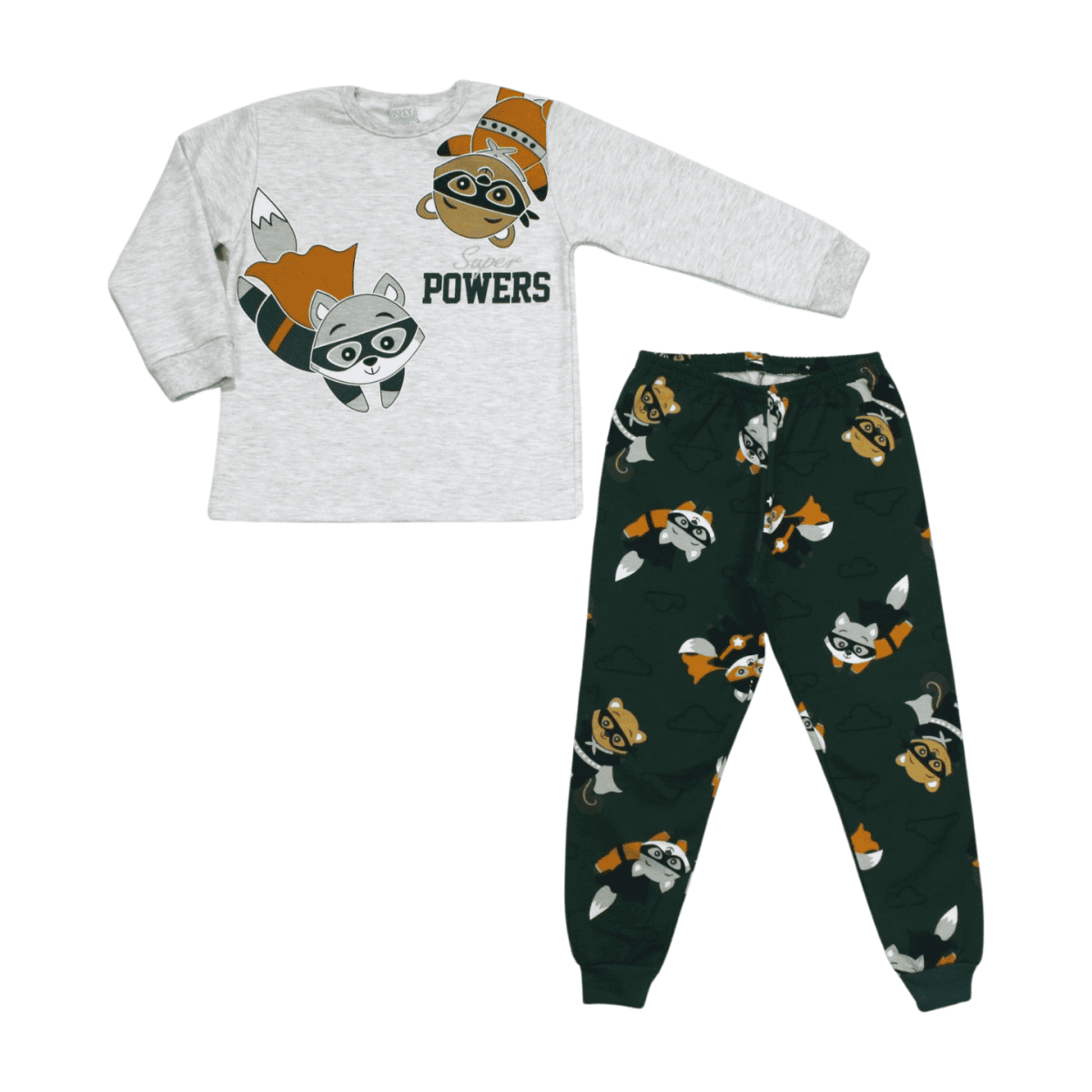 Pijama Moletom Masculino Estampa Heróis Brilha no Escuro 1000881 - Kyly