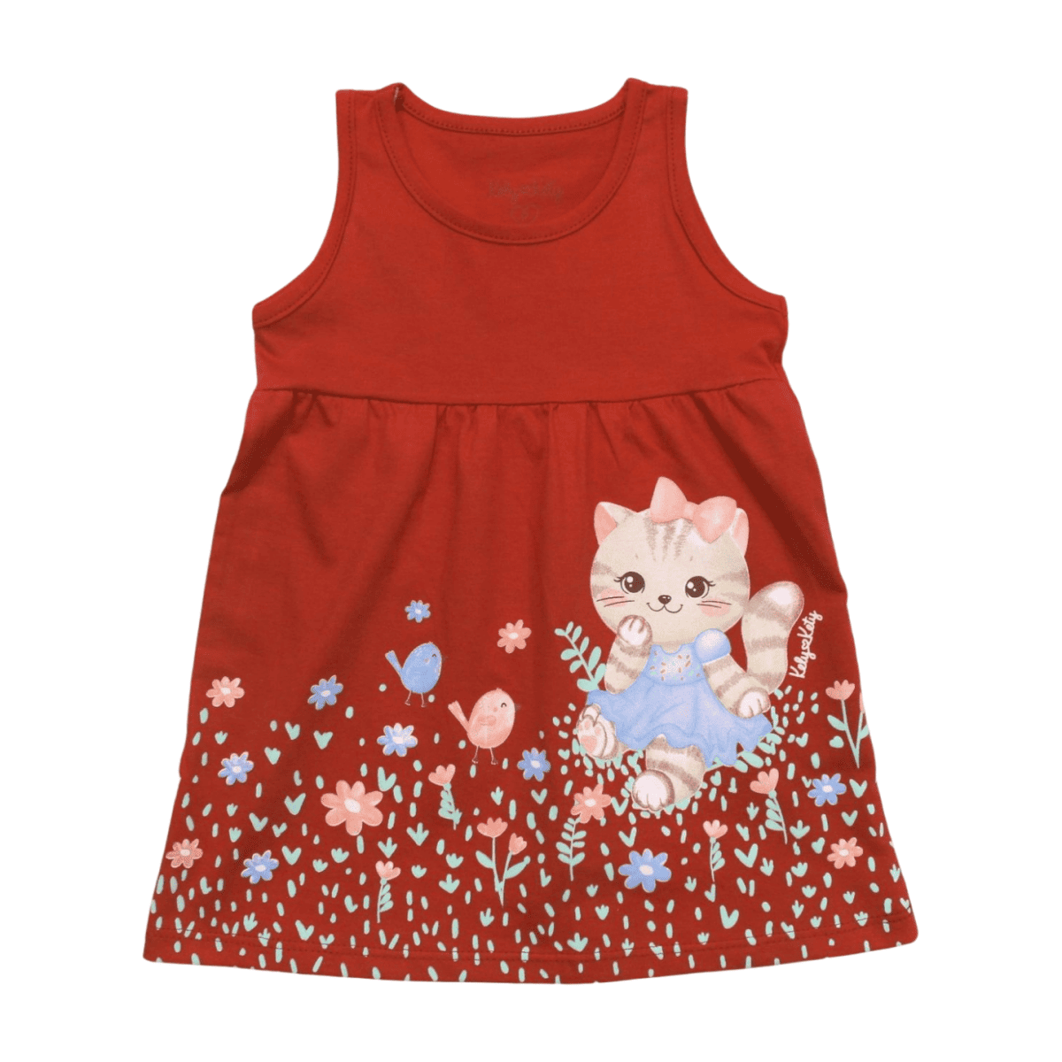 Vestido Estampado Gatinha 43132 - Kely Kety